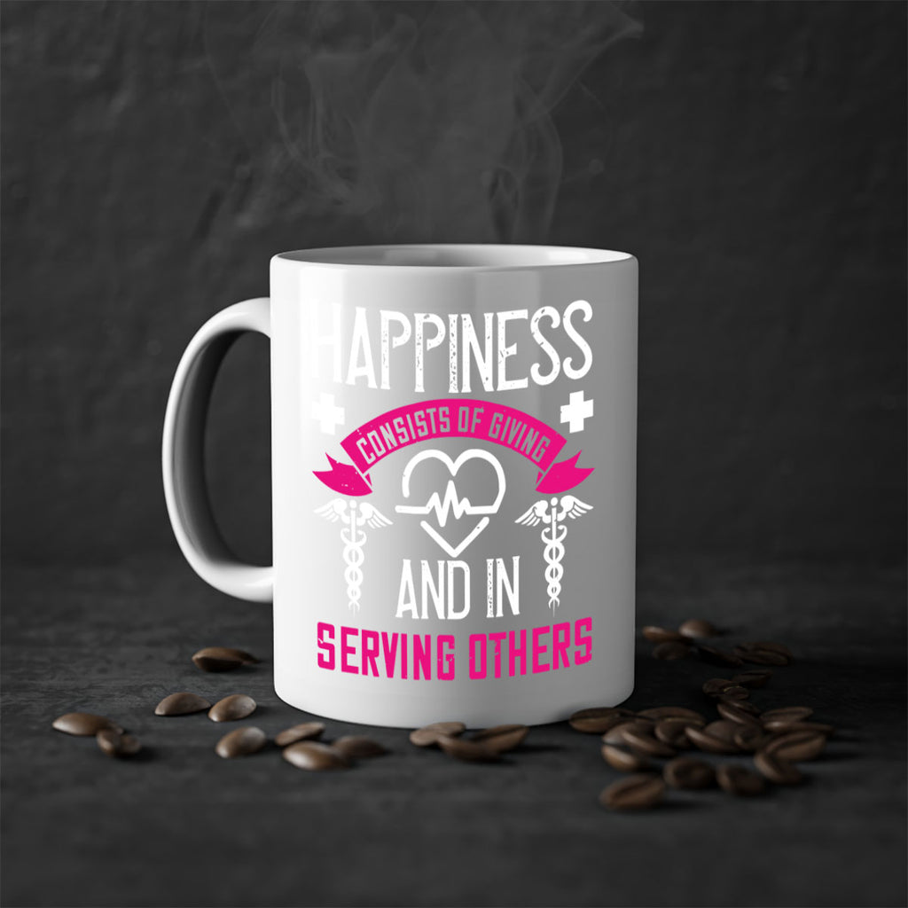 Happiness…consists of giving and in serving others Style 324#- nurse-Mug / Coffee Cup