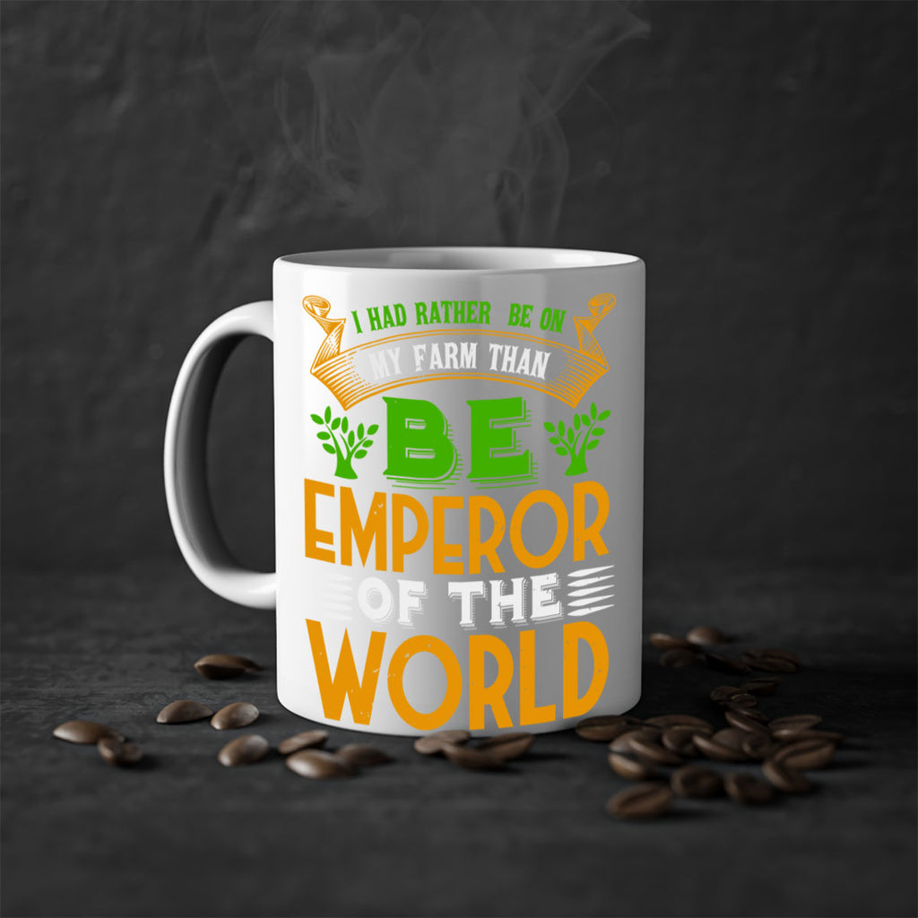 I had rather be on my farm 56#- Farm and garden-Mug / Coffee Cup