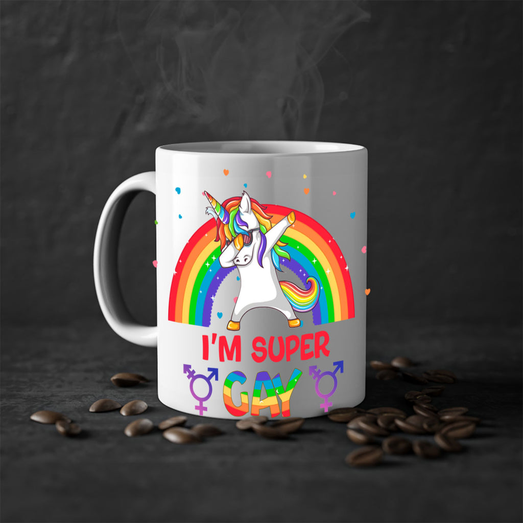 IM Super Gay Lgbt Pride Unicorn Png 44#- lgbt-Mug / Coffee Cup
