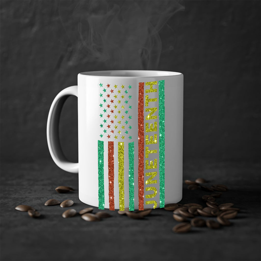 Juneteenth Freedom Day Afro Usa Flag Png 23#- juneteenth-Mug / Coffee Cup
