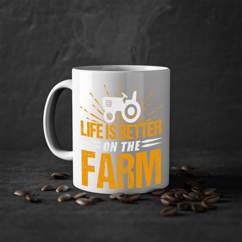 Life is better on a farm 45#- Farm and garden-Mug / Coffee Cup