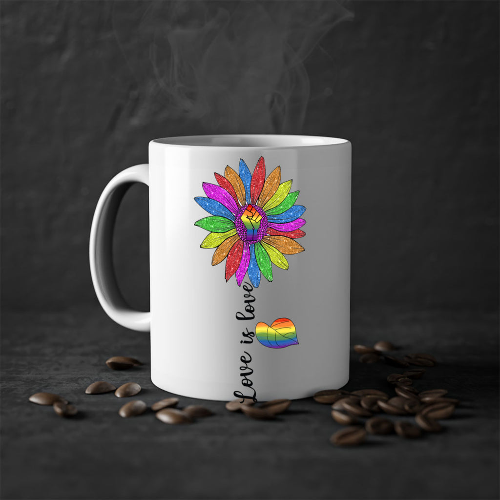 Love Is Love Pride Lgbt Sunflower Png 47#- lgbt-Mug / Coffee Cup