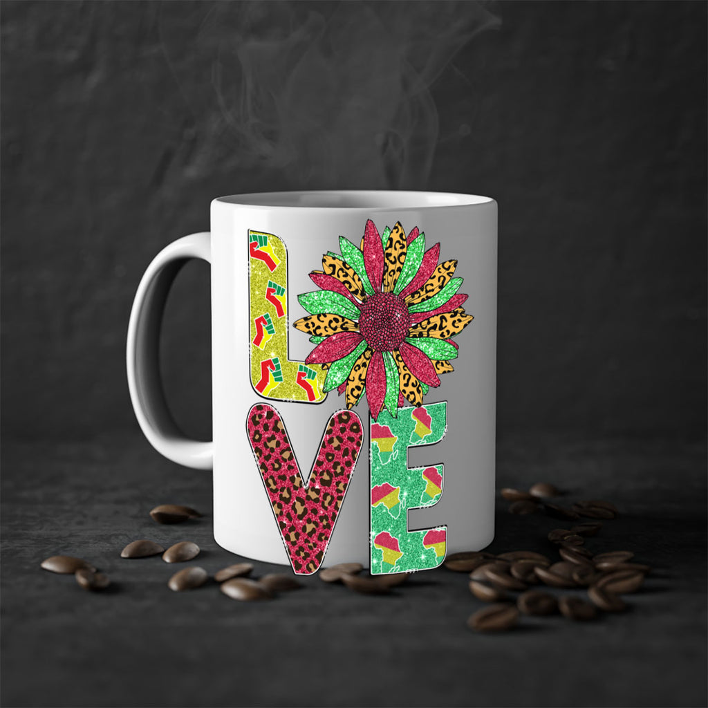 Love Juneteenth Day Fist Sunflower Png 7#- juneteenth-Mug / Coffee Cup