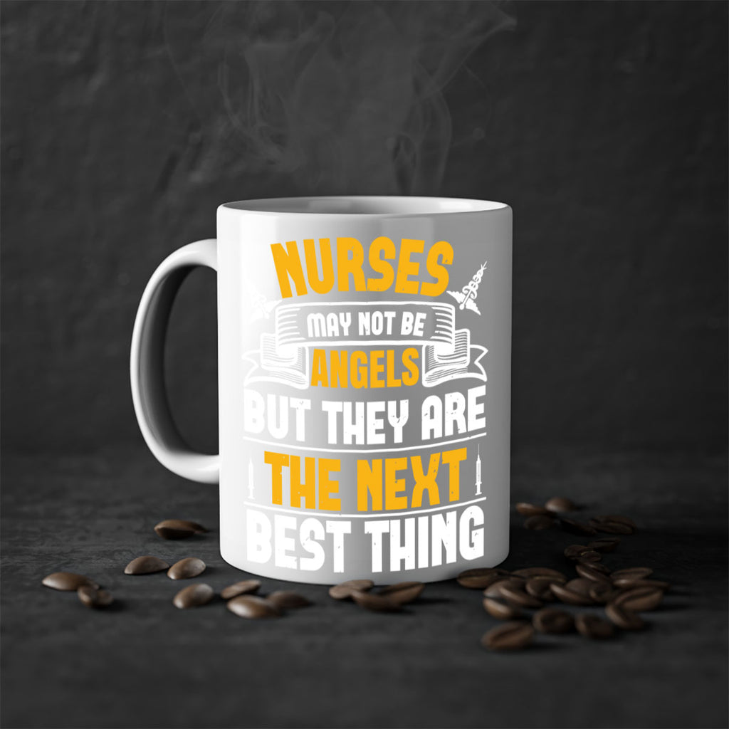 Nurses may not be angels but they are the next best thing Style 267#- nurse-Mug / Coffee Cup