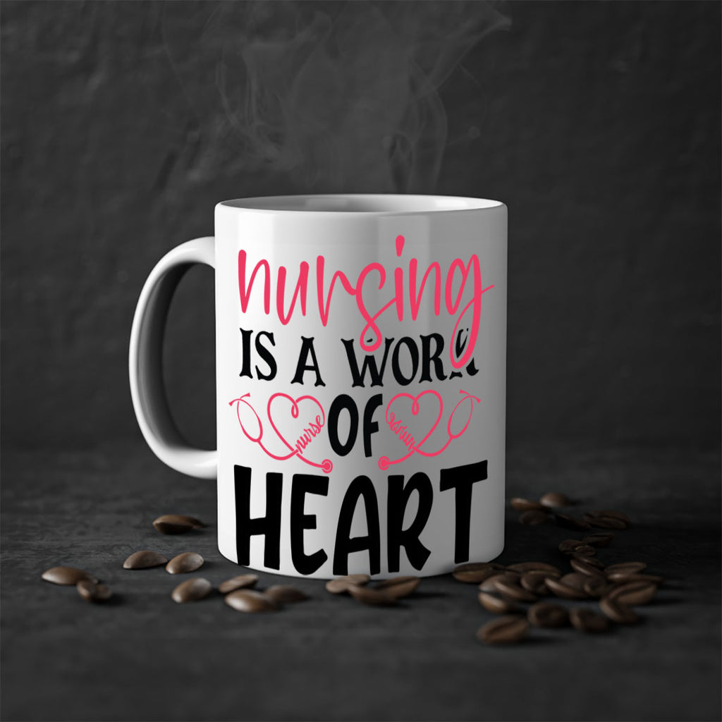 Nursing is a work of heart Style Style 70#- nurse-Mug / Coffee Cup
