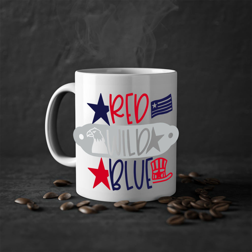 Red Wild Blue Style 171#- 4th Of July-Mug / Coffee Cup