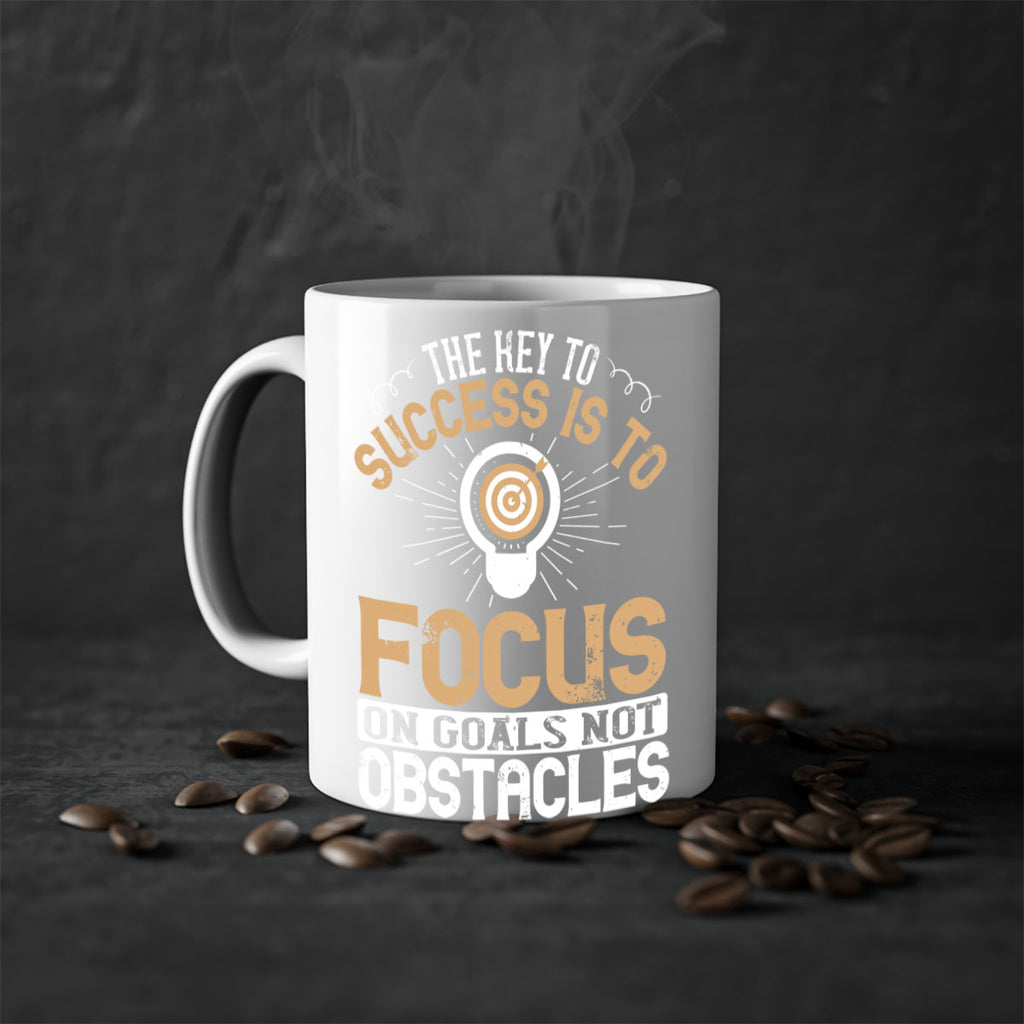 The key to success is to focus on goals not obstacles Style 18#- motivation-Mug / Coffee Cup