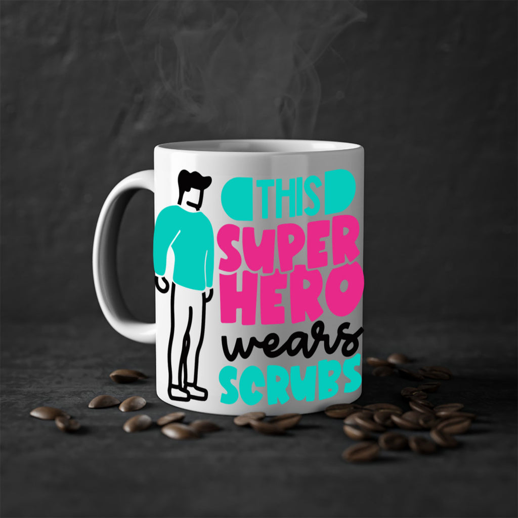 This Superhero Wears Scrubs Style Style 19#- nurse-Mug / Coffee Cup
