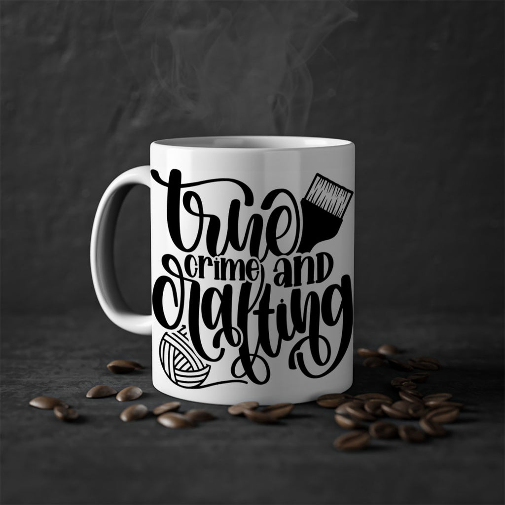 True Crime And Crafting 3#- crafting-Mug / Coffee Cup