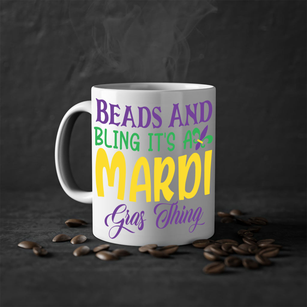 beads and bling its a mardi gras thing 86#- mardi gras-Mug / Coffee Cup