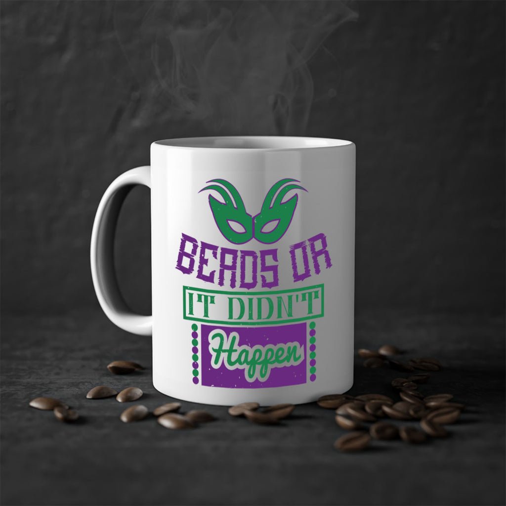 beads or it didnt happen 27#- mardi gras-Mug / Coffee Cup