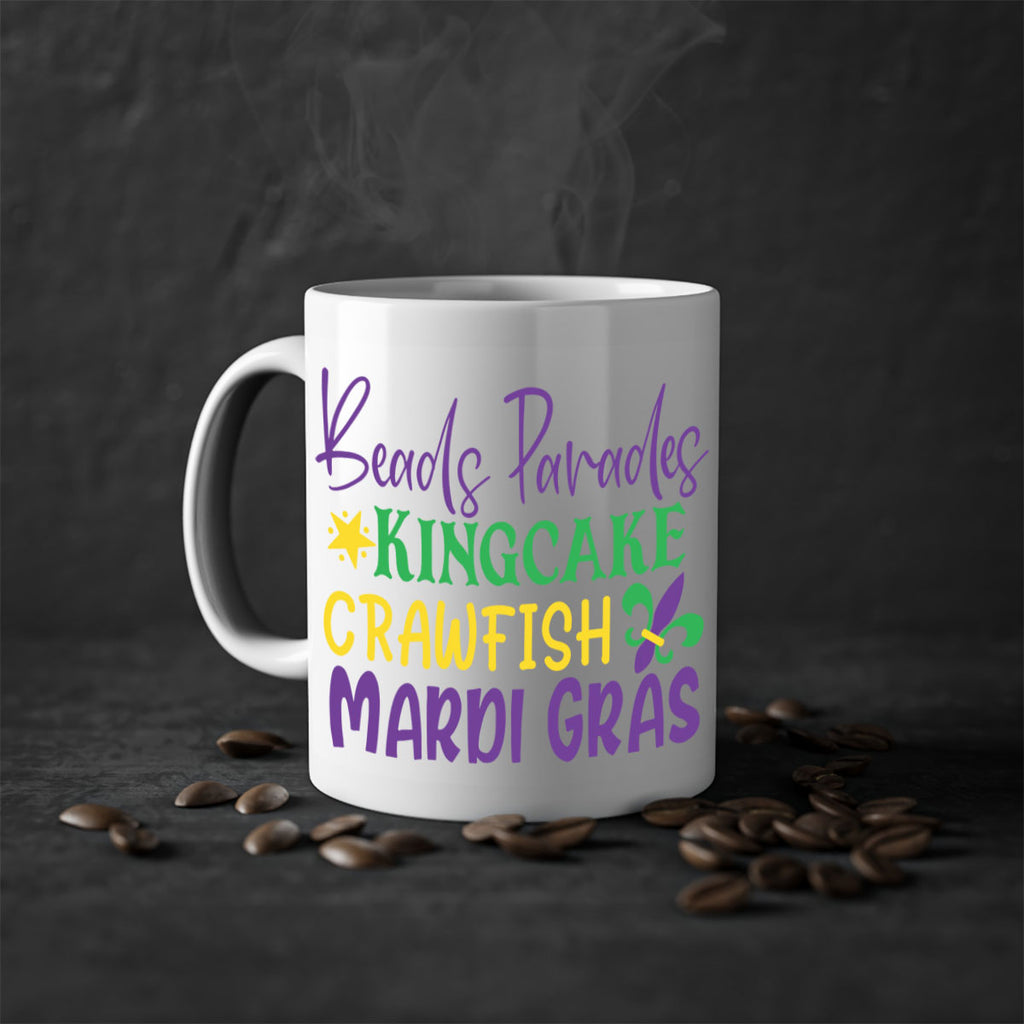 beads parades kingcake crawfish mardi gras 85#- mardi gras-Mug / Coffee Cup