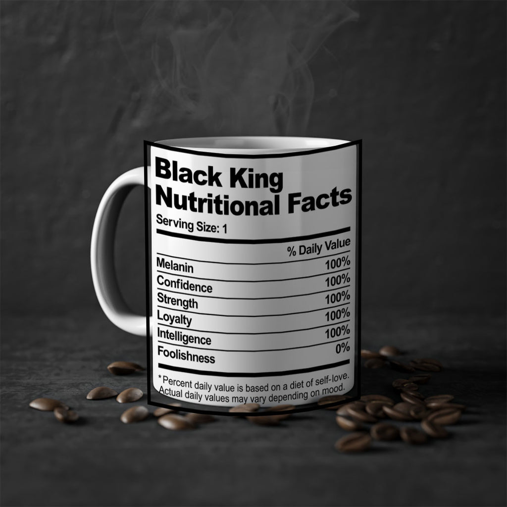 black king nutritional facts 231#- black words - phrases-Mug / Coffee Cup