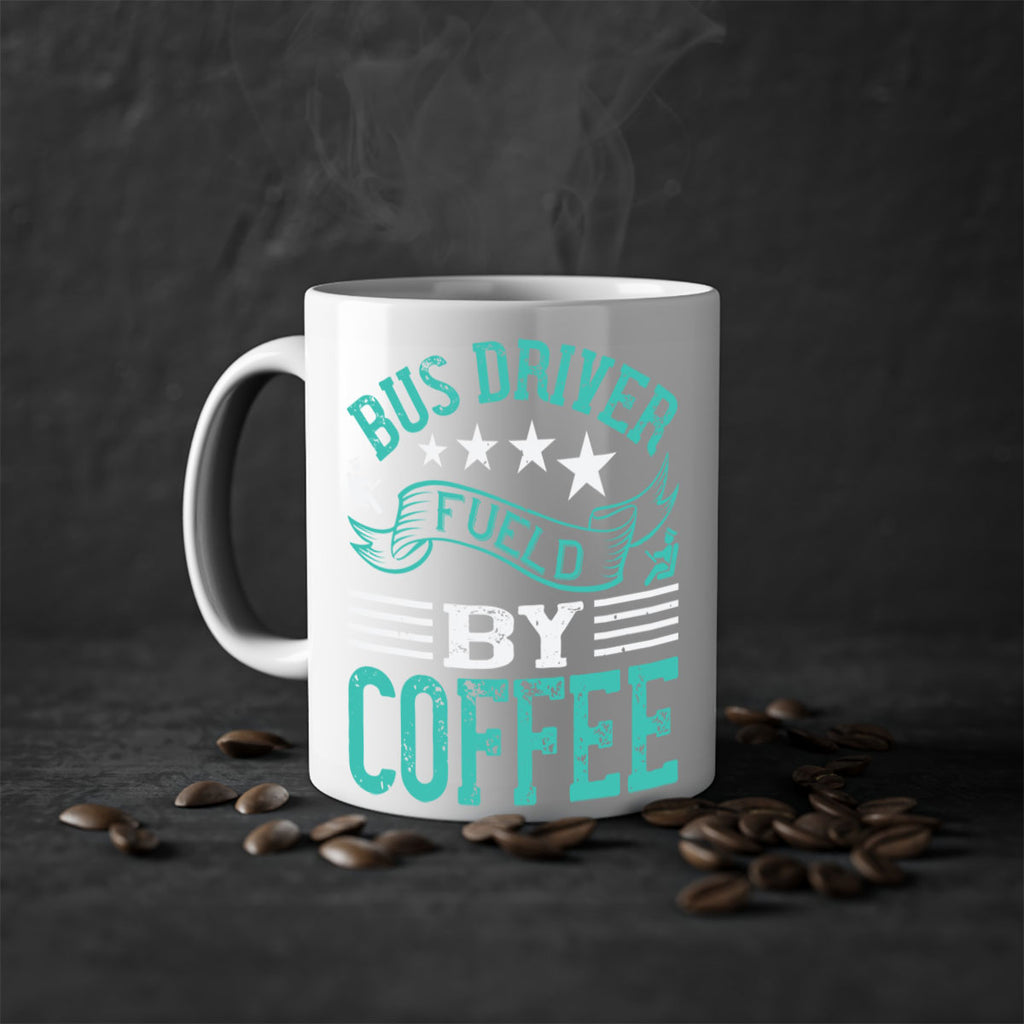 bus driver fueld by coffee Style 41#- bus driver-Mug / Coffee Cup