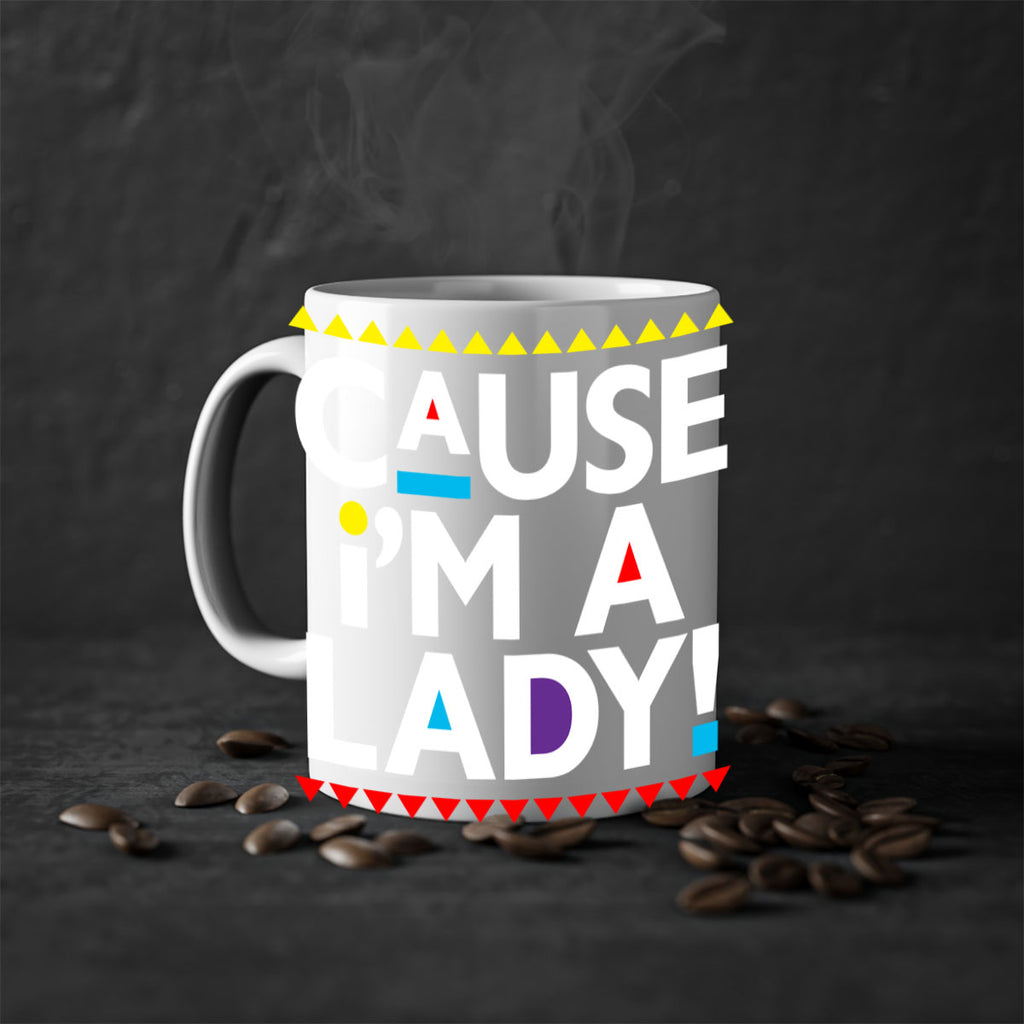 causeimalady 189#- black words - phrases-Mug / Coffee Cup