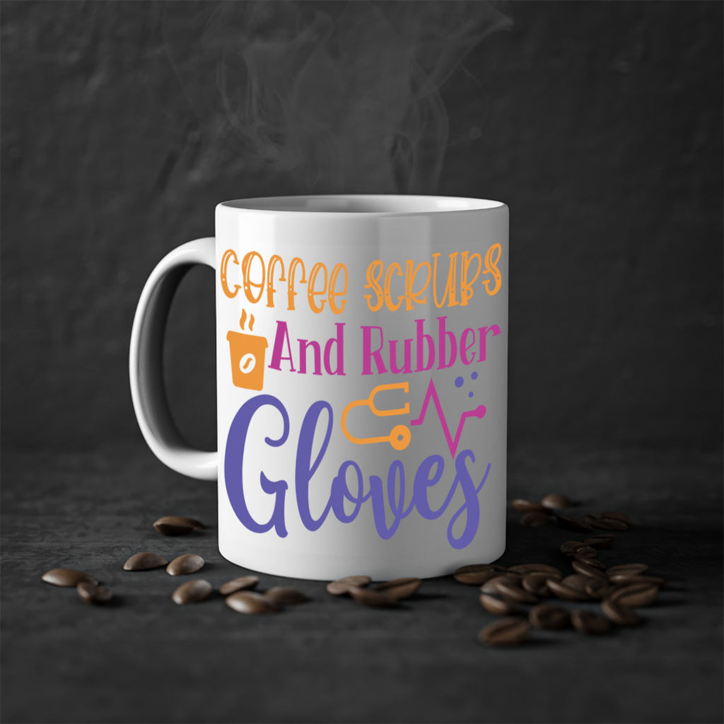coffee scrubs and rubber gloves Style Style 211#- nurse-Mug / Coffee Cup
