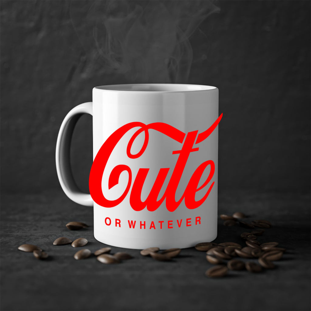cute or whatever 179#- black words - phrases-Mug / Coffee Cup