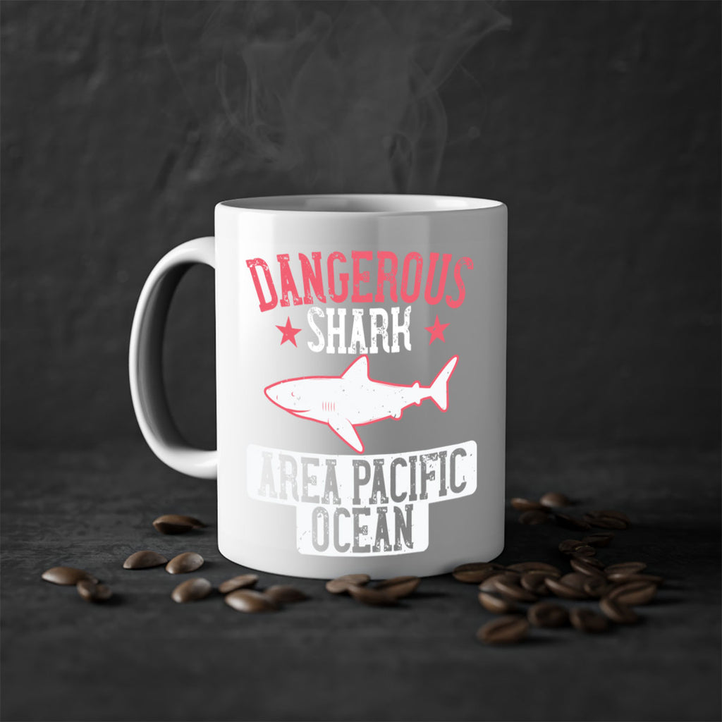 dangerous shark area pacific ocean Style 92#- Shark-Fish-Mug / Coffee Cup