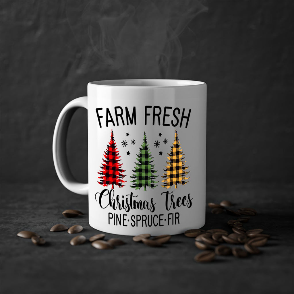 farm fresh christmas trees style 206#- christmas-Mug / Coffee Cup