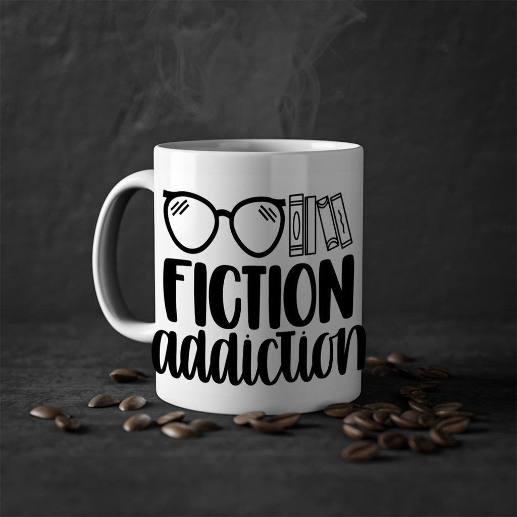 fiction addiction 40#- Reading - Books-Mug / Coffee Cup