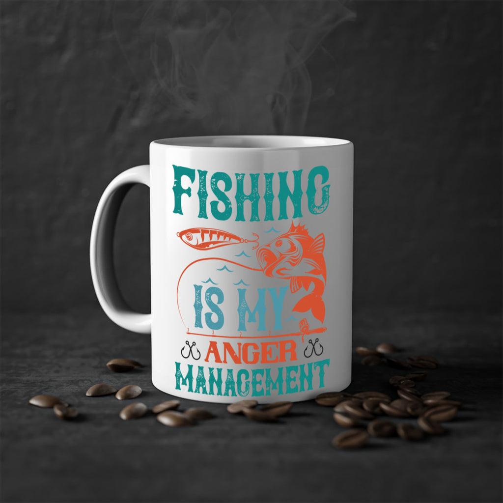 fishing is my anger management 144#- fishing-Mug / Coffee Cup