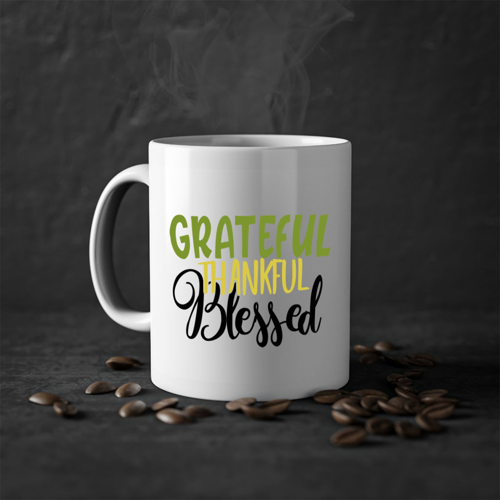 grateful thankful blessed 57#- thanksgiving-Mug / Coffee Cup