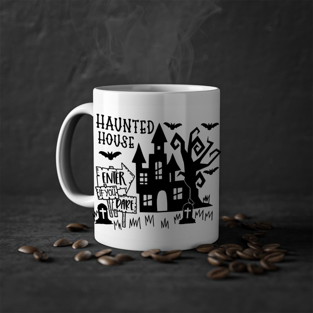 haunted house enter if you dare 60#- halloween-Mug / Coffee Cup
