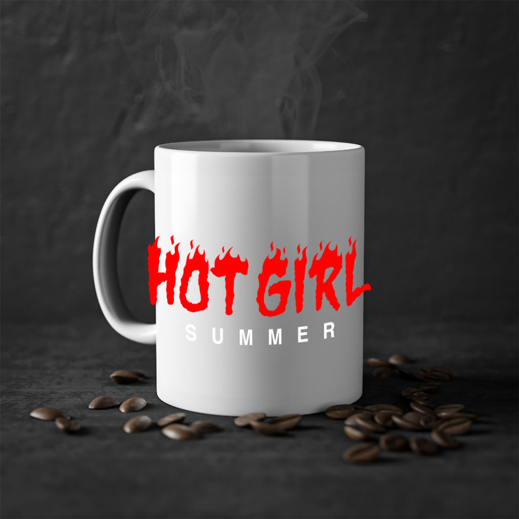 hot girl  summer fire 124#- black words - phrases-Mug / Coffee Cup