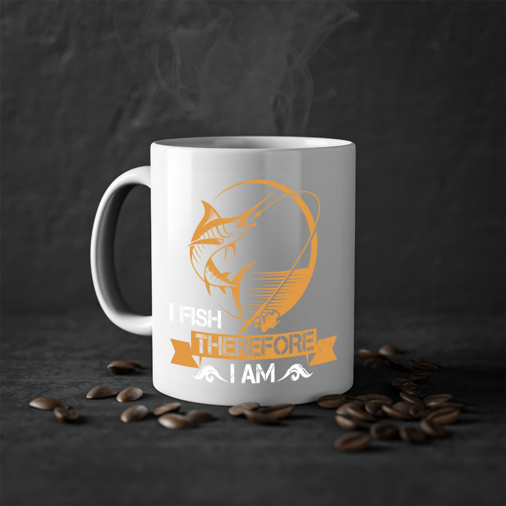 i fish therefore i am 255#- fishing-Mug / Coffee Cup