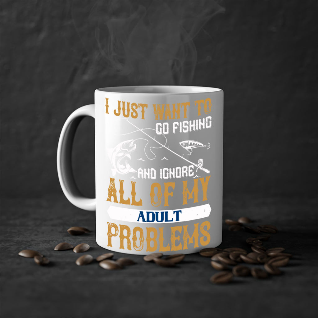 i just want to go fishing 104#- fishing-Mug / Coffee Cup