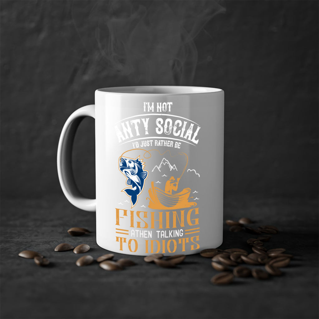 im not anty social 85#- fishing-Mug / Coffee Cup