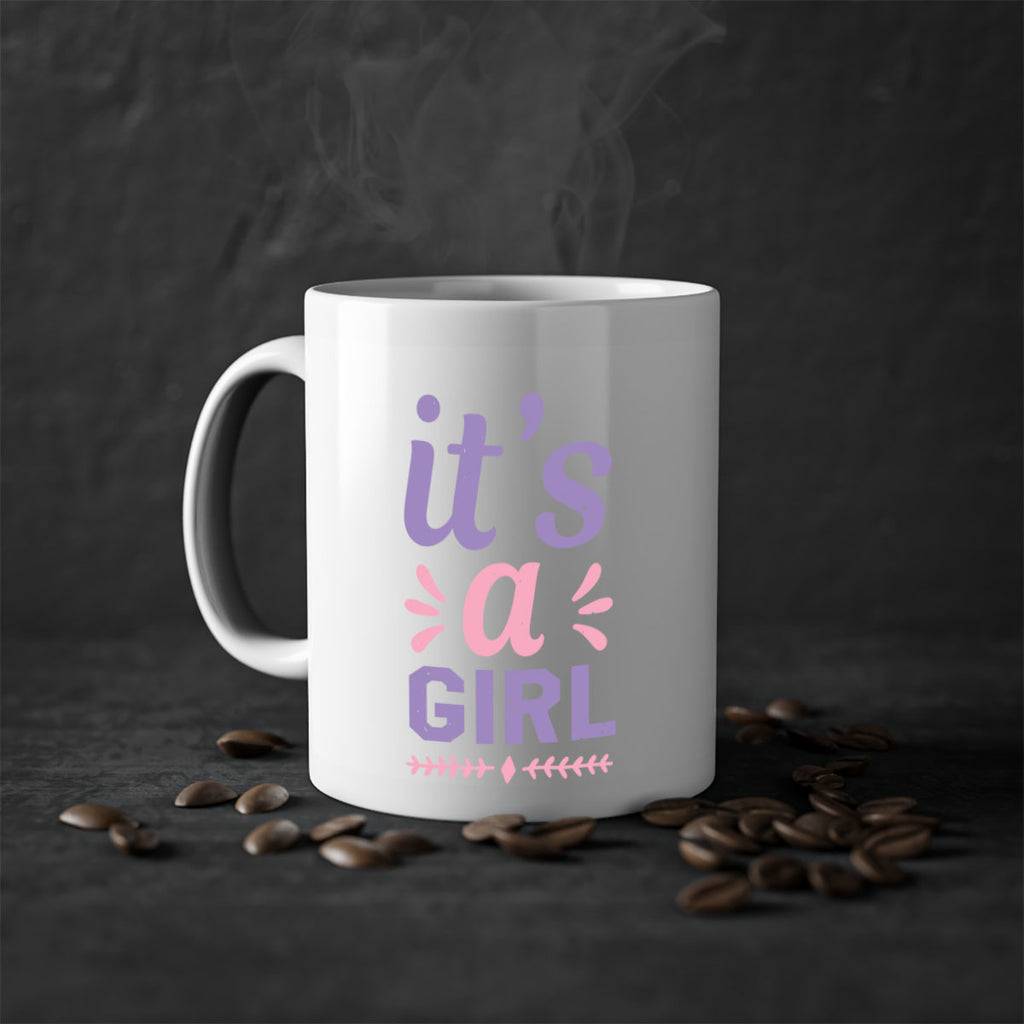 its a girl Style 32#- baby shower-Mug / Coffee Cup