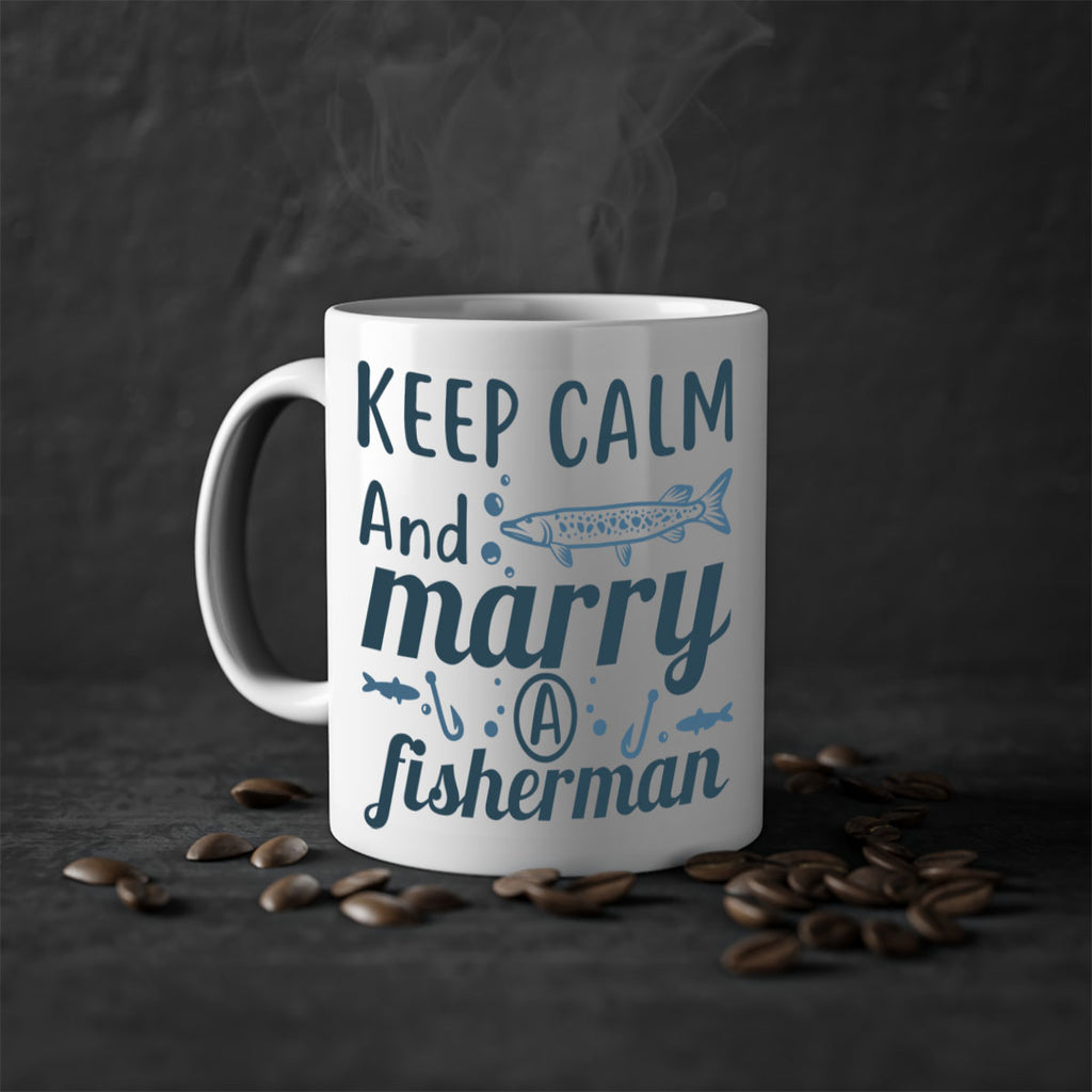 keep calm and merry 66#- fishing-Mug / Coffee Cup