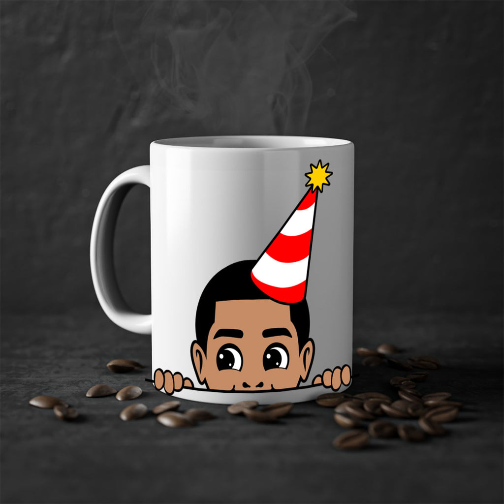 peekaboo afro birthday boy 21#- Black men - Boys-Mug / Coffee Cup