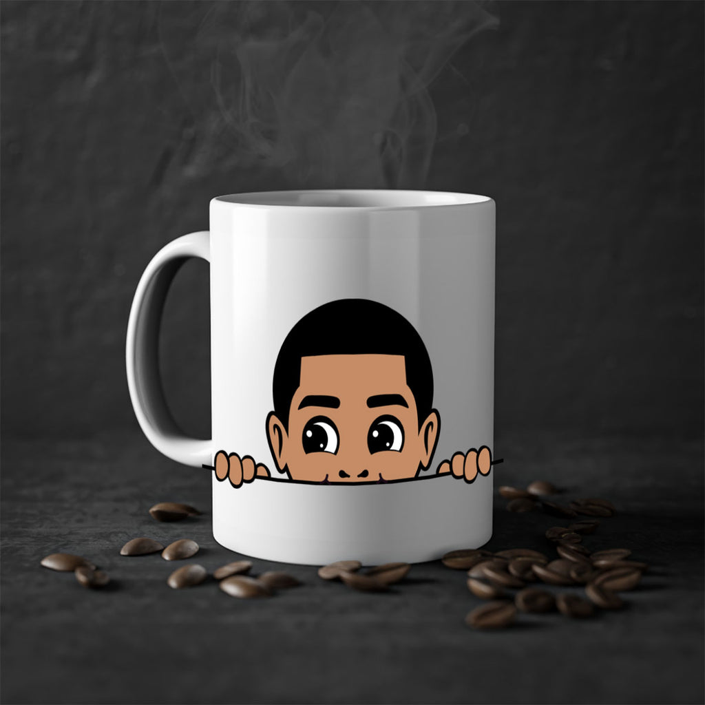 peekaboo boy 17#- Black men - Boys-Mug / Coffee Cup
