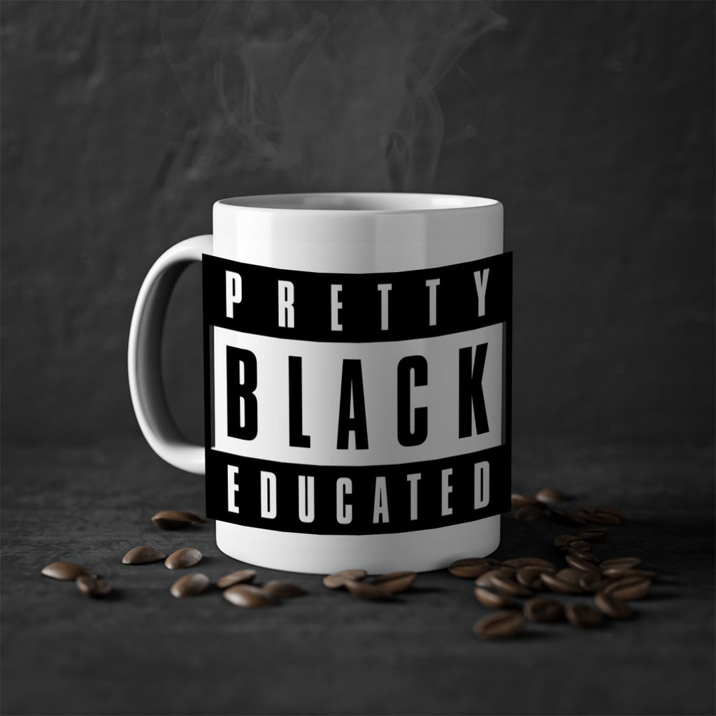 pretty black educated 50#- black words - phrases-Mug / Coffee Cup