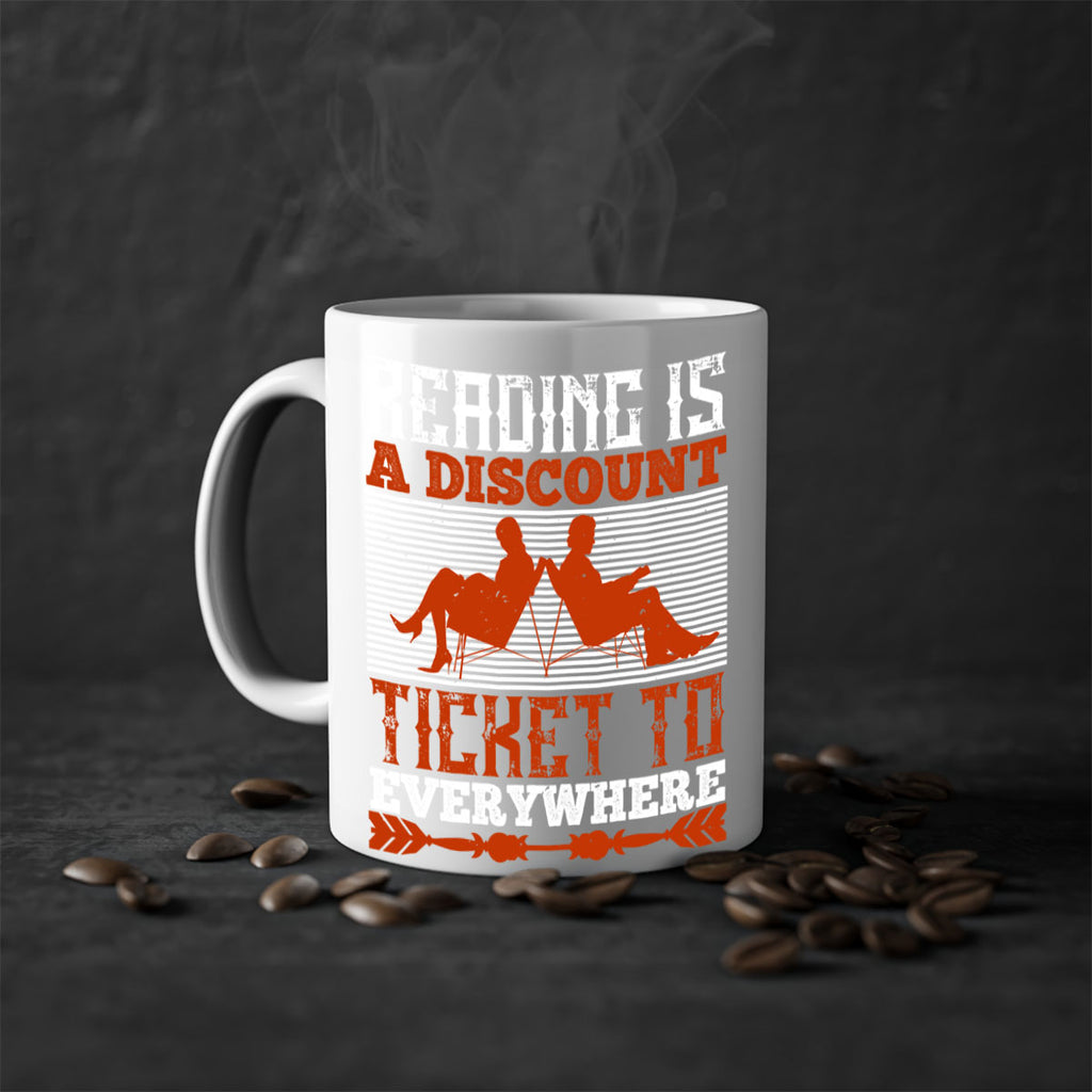 reading is a discount ticket to everywhere 17#- Reading - Books-Mug / Coffee Cup