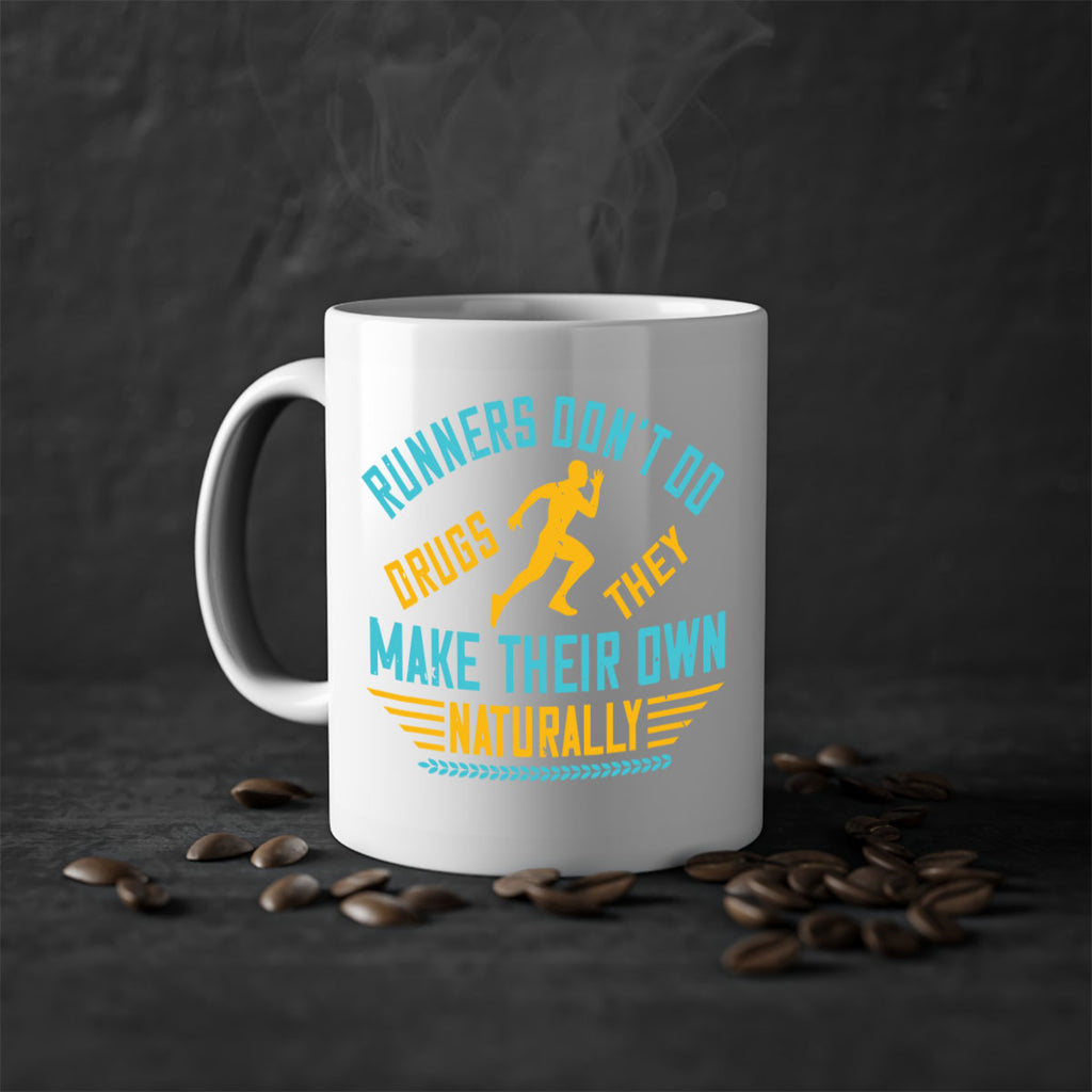 runners don’t do drugs they make their own naturally 24#- running-Mug / Coffee Cup