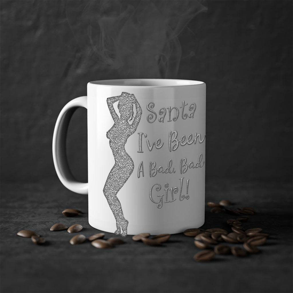 santa ive been a bad girl silver 446#- christmas-Mug / Coffee Cup