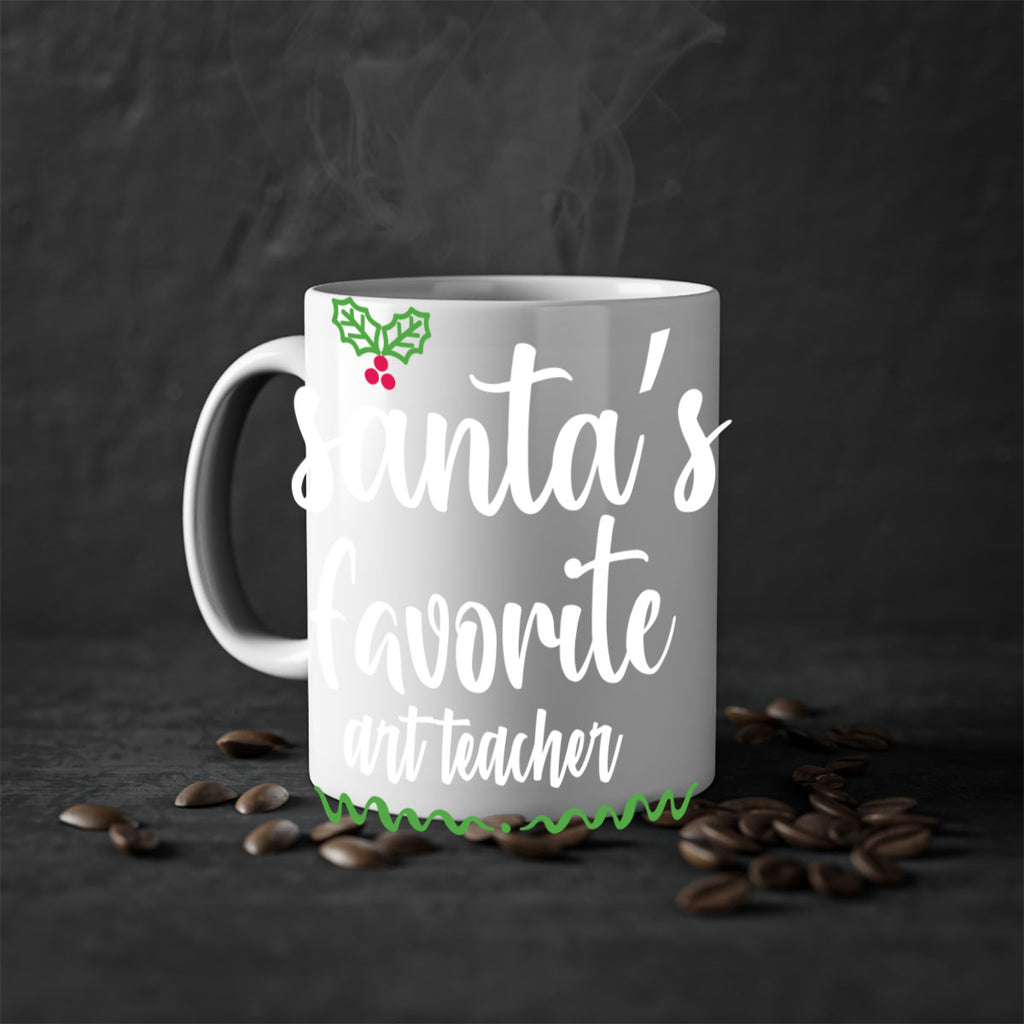 santa's favorite art teacher style 612#- christmas-Mug / Coffee Cup