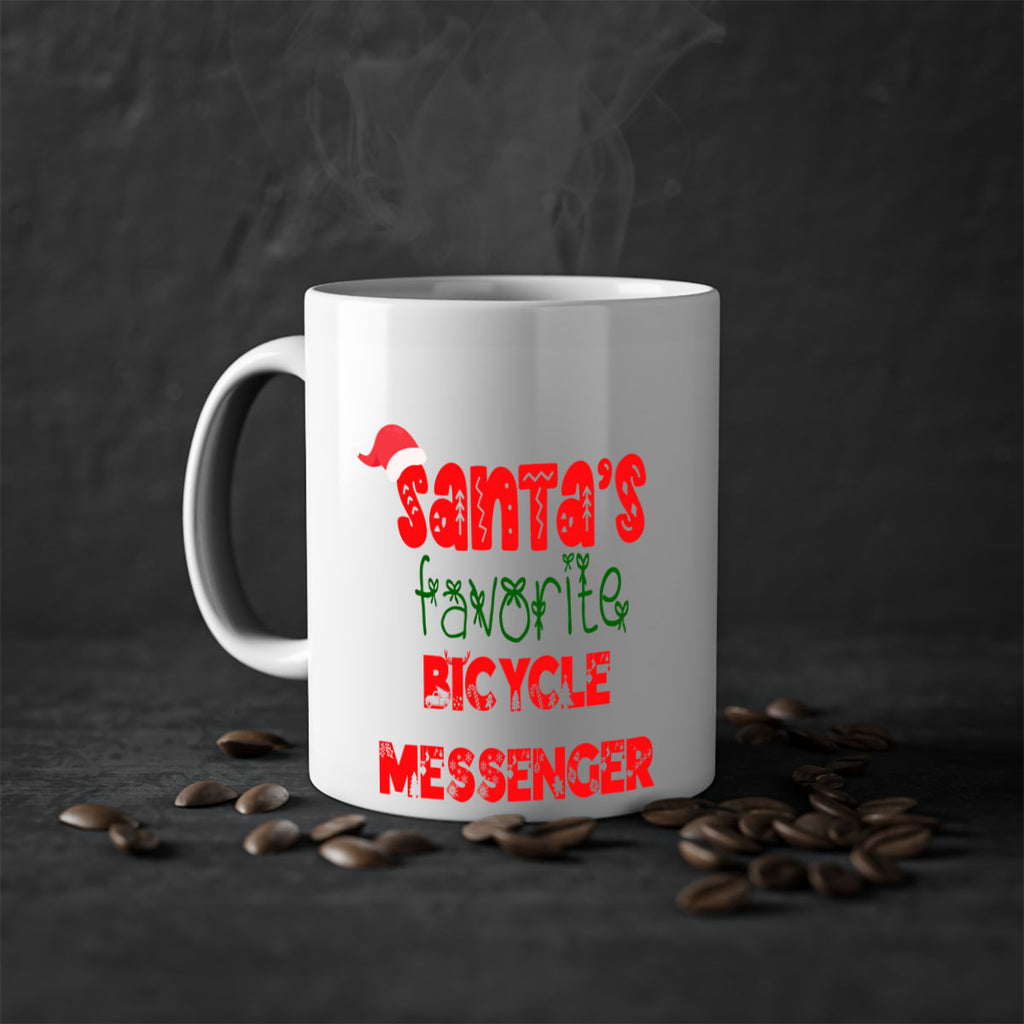 santas favorite bicycle messenger style 680#- christmas-Mug / Coffee Cup