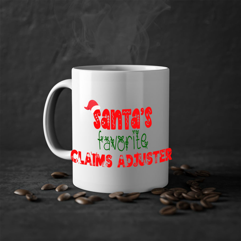 santas favorite claims adjuster style 718#- christmas-Mug / Coffee Cup