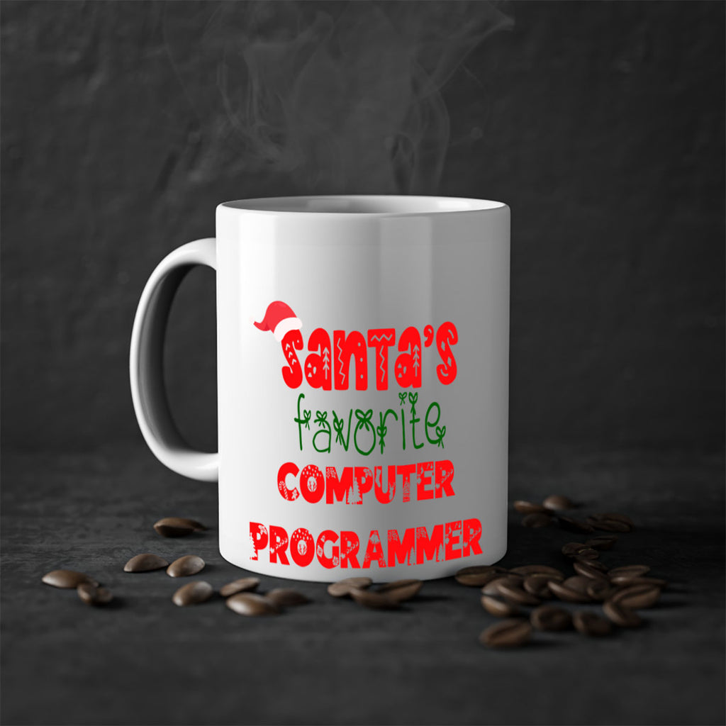 santas favorite computer programmer style 731#- christmas-Mug / Coffee Cup