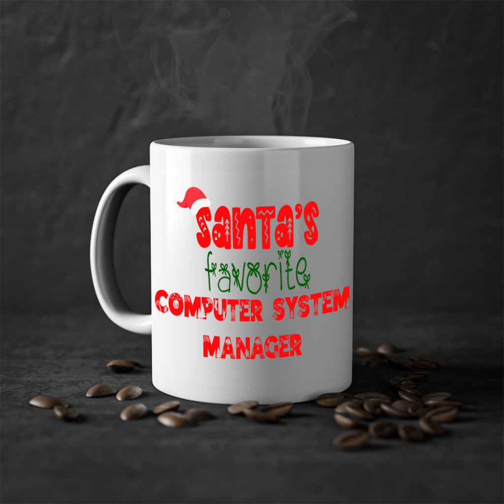 santas favorite computer system manager style 733#- christmas-Mug / Coffee Cup