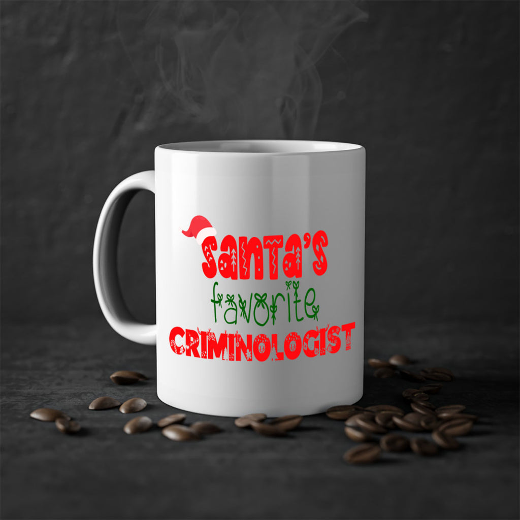 santas favorite criminologist style 757#- christmas-Mug / Coffee Cup