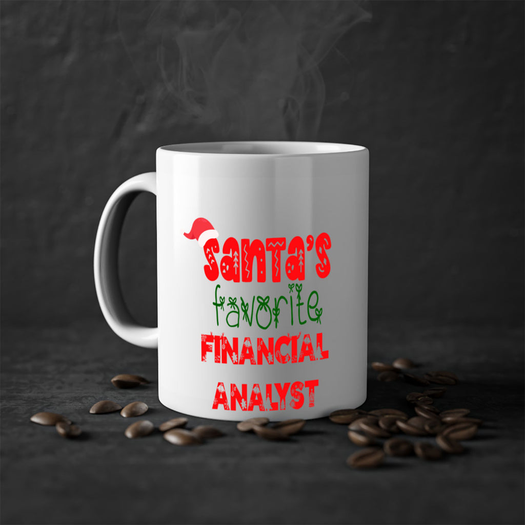 santas favorite financial analyst style 817#- christmas-Mug / Coffee Cup
