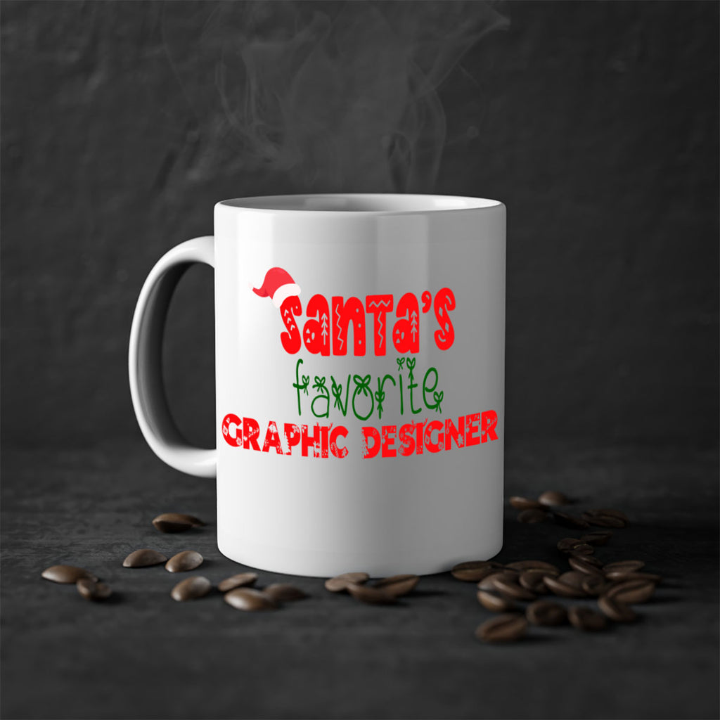 santas favorite graphic designer style 855#- christmas-Mug / Coffee Cup
