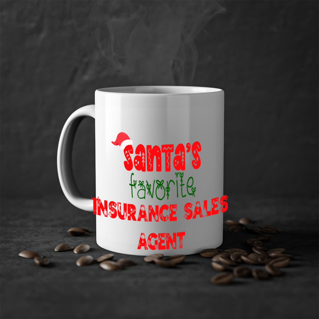 santas favorite insurance sales agent style 893#- christmas-Mug / Coffee Cup