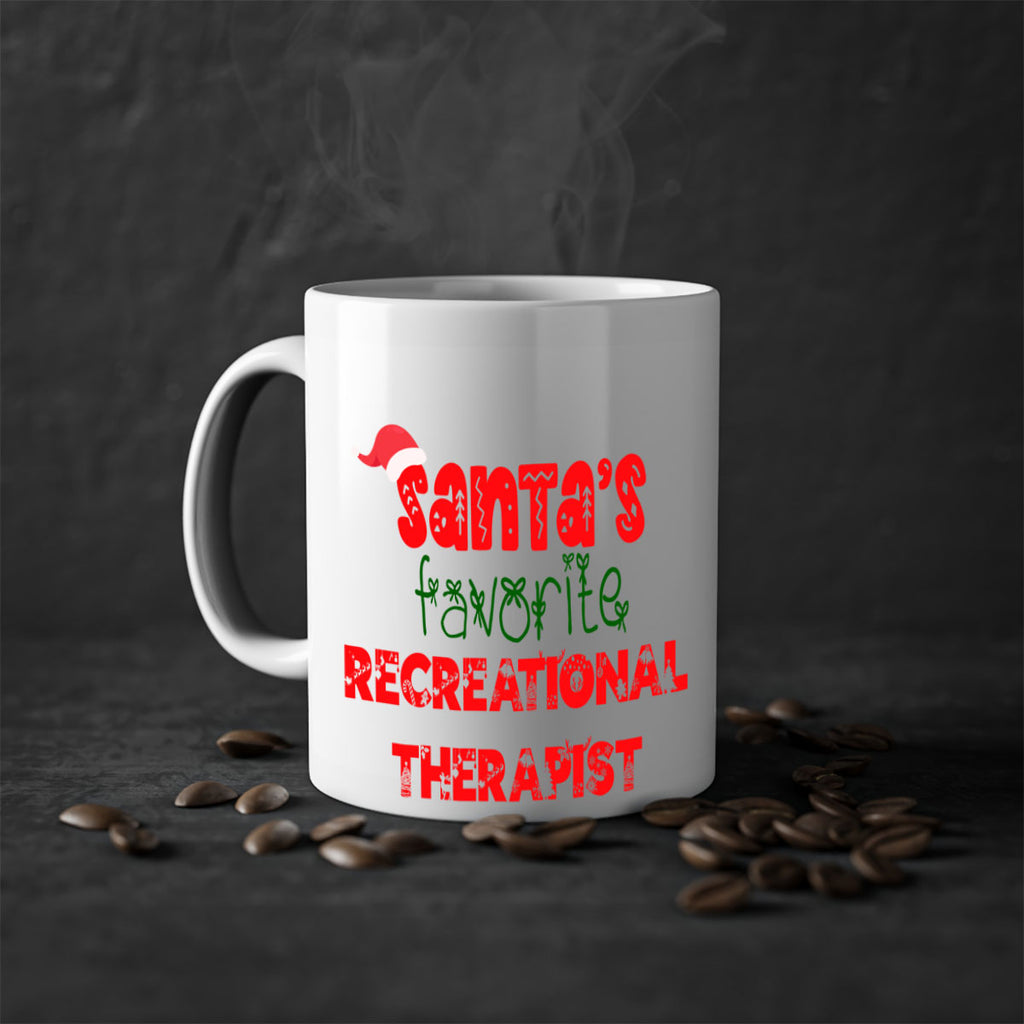 santas favorite recreational therapist style 1060#- christmas-Mug / Coffee Cup