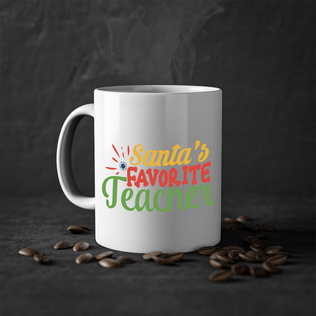 santas favorite teacher Style 152#- teacher-Mug / Coffee Cup